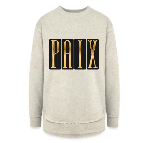 Golden Peace - Women's Weekend Tunic Fleece Sweatshirt