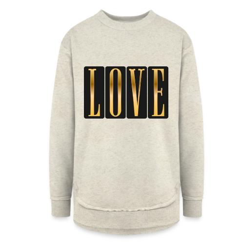 Golden Love - Women's Weekend Tunic Fleece Sweatshirt