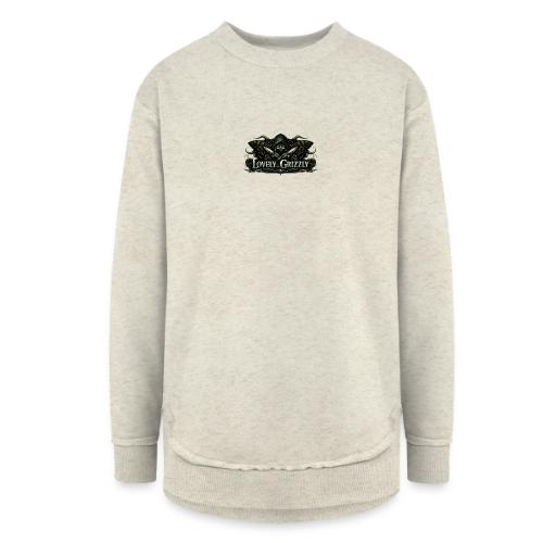 Lovely Grizzly logo - Women's Weekend Tunic Fleece Sweatshirt