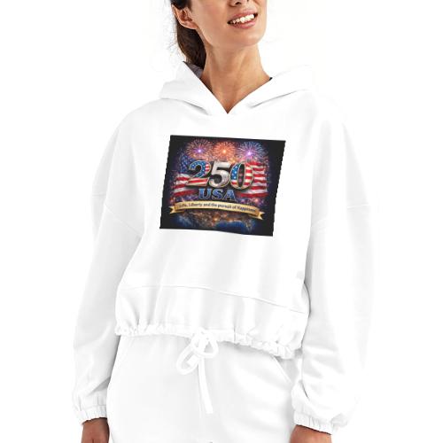 USA 250th Celebration - Women’s Cropped Hoodie