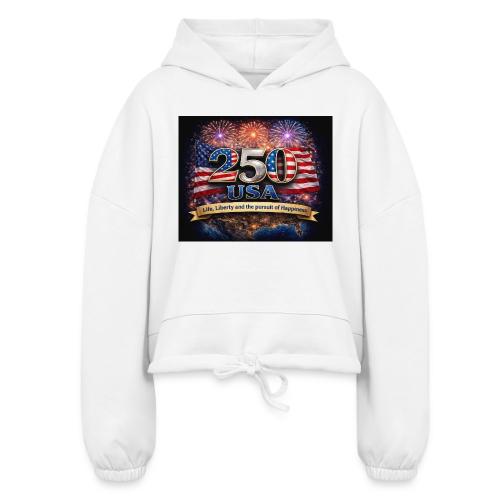 USA 250th Celebration - Women’s Cropped Hoodie