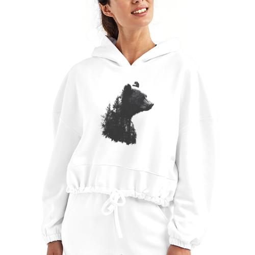 Forest Within the Bear - Women’s Cropped Hoodie