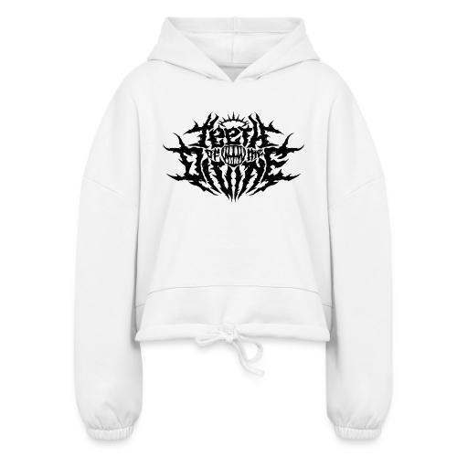 Teeth Of The Divine Logo BLACK - Women’s Cropped Hoodie