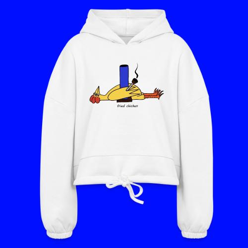 fried chicken - Women’s Cropped Hoodie