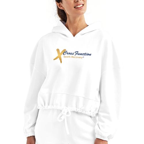 White apparel Front/Back - Women’s Cropped Hoodie
