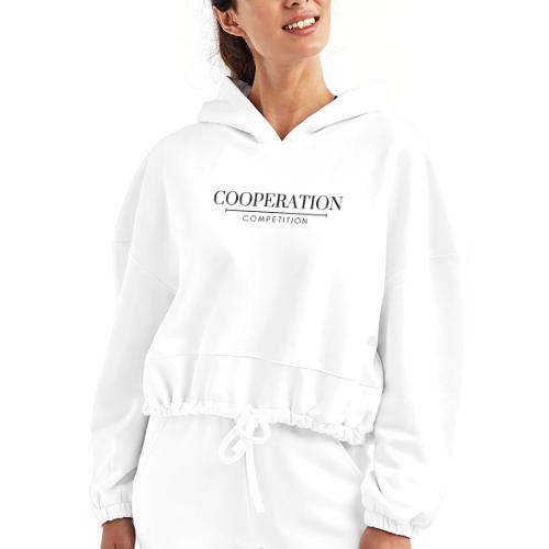 Cooperation Over Competition - Women’s Cropped Hoodie