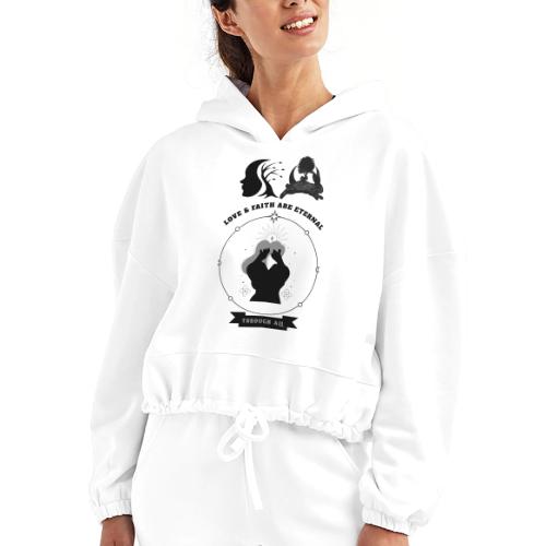 Love & Faith - Women’s Cropped Hoodie