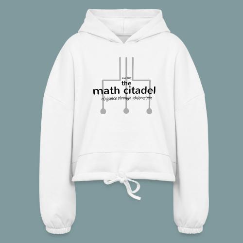 Abstract Math Citadel - Women’s Cropped Hoodie