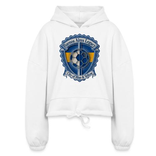 Buenos Aires Legacy T Shirt, Soccer City Pride Gif - Women’s Cropped Hoodie