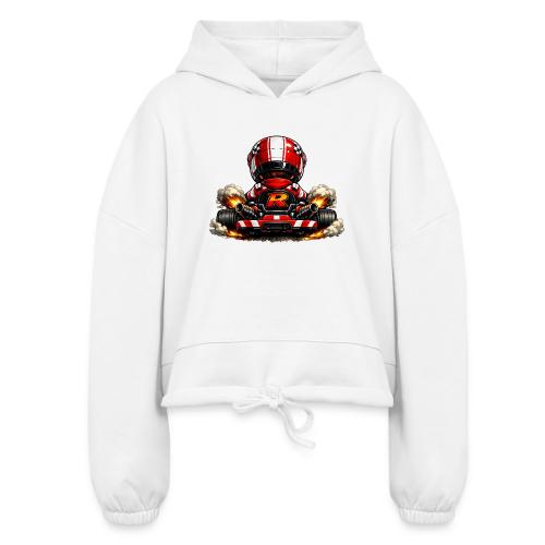 Carcadelogoracerback - Women’s Cropped Hoodie