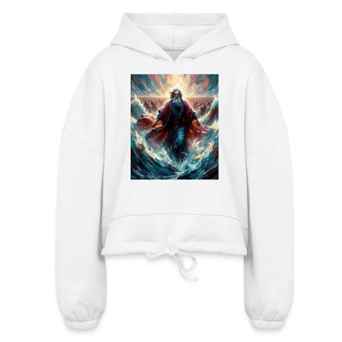 Moses and the great Exodus - Women’s Cropped Hoodie