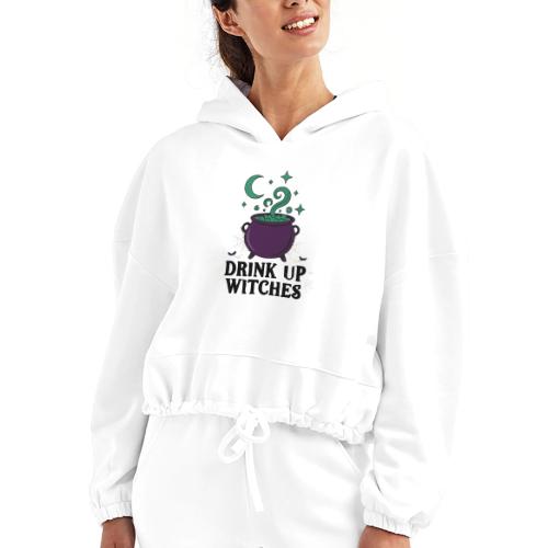 Drink Up Witches t-shirt - Women’s Cropped Hoodie