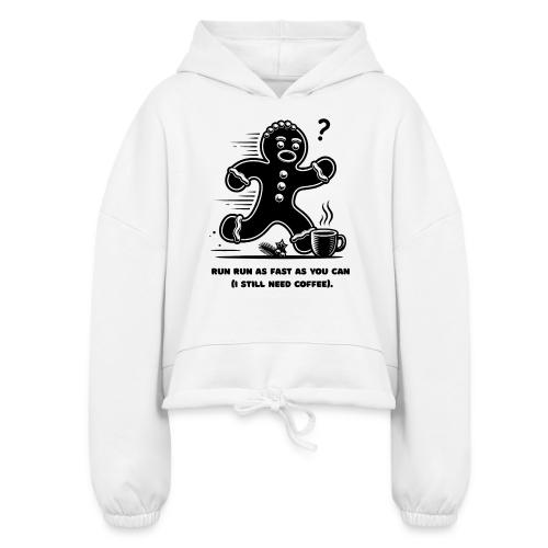 Gingerbread Man T-Shirt - Women’s Cropped Hoodie