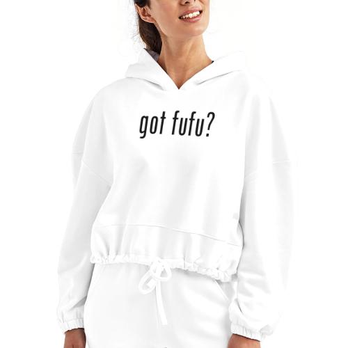 got fufu Women Tie Dye Tee - Pink / White - Women’s Cropped Hoodie