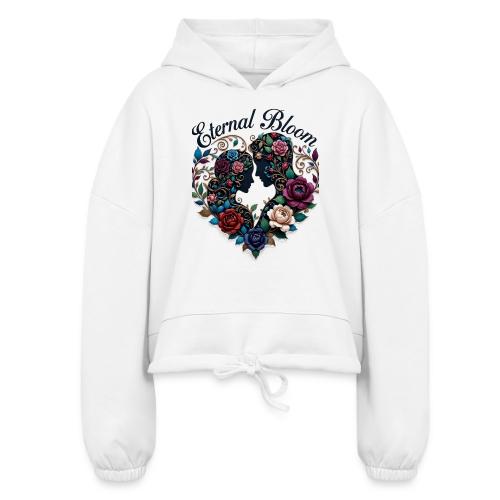 Eternal Bloom Embrace T-Shirt - Women’s Cropped Hoodie
