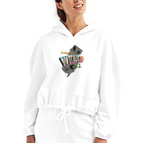Greetings from WNJ - Women’s Cropped Hoodie