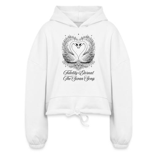 Poetic Swan T-Shirt - Women’s Cropped Hoodie