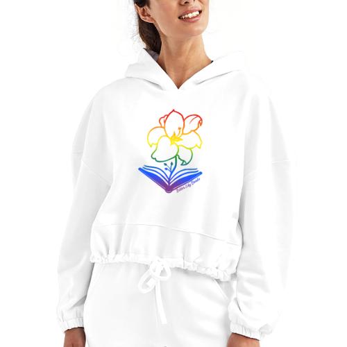 Bitter Lily Books - Pride - Women’s Cropped Hoodie
