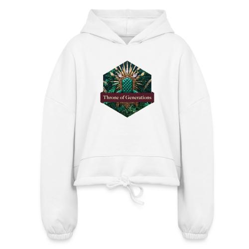 Women’s Day Vine Throne T Shirt, Gift for Grandma - Women’s Cropped Hoodie
