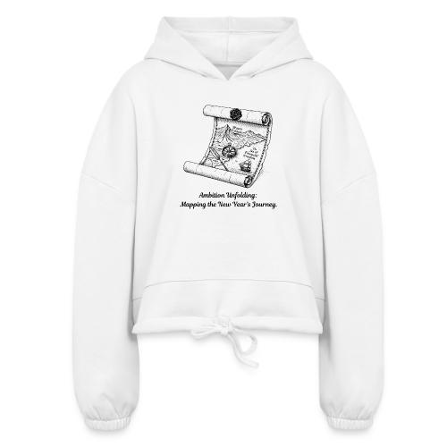Unfolding Map of Ambition T-Shirt - Women’s Cropped Hoodie