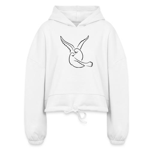 EMBRACED_TURTLEDOVES - Women’s Cropped Hoodie