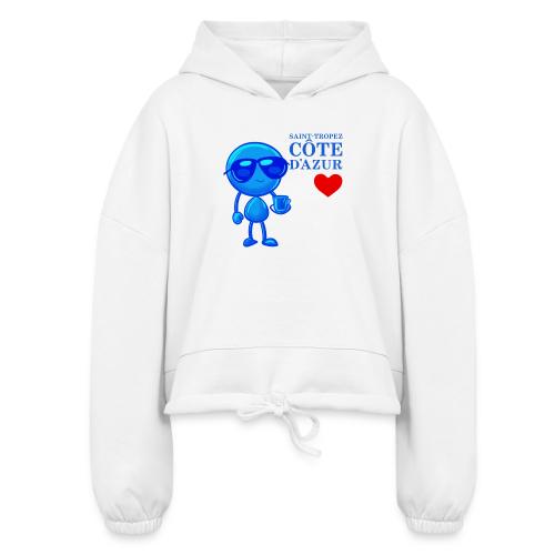 Smoon City_Saint Tropez Côte d'Azur - Women’s Cropped Hoodie