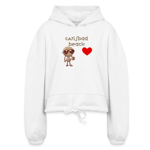 Smoon City_Carlsbad Beach - Women’s Cropped Hoodie