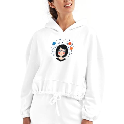 Spaced Out Girl – Mouse Pad - Women’s Cropped Hoodie