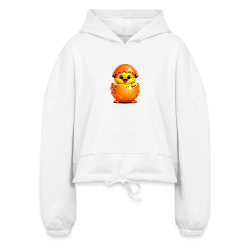 Easter Chick Orange - Women’s Cropped Hoodie