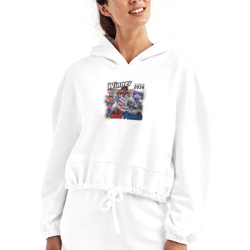Rico Abreu #LetsRaceTwo Winner - Women’s Cropped Hoodie