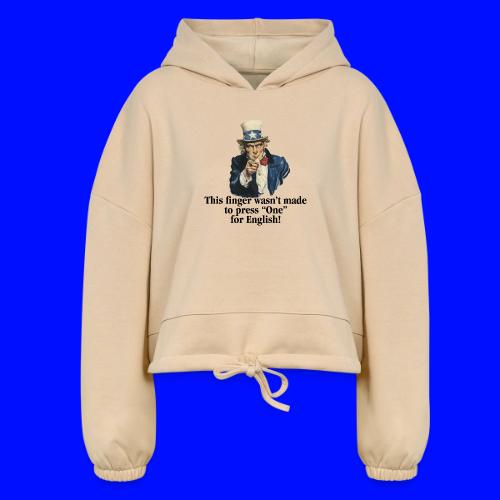 Uncle Sam - Finger - Women’s Cropped Hoodie