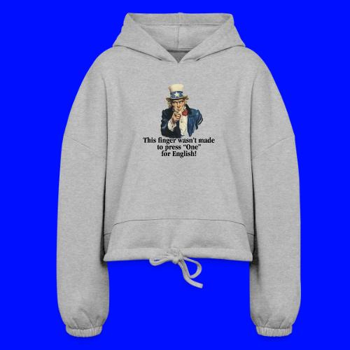 Uncle Sam - Finger - Women’s Cropped Hoodie