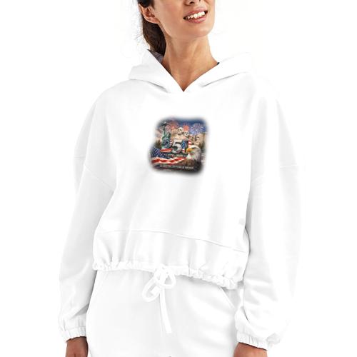 1776-2026 | Celebrating 250 Years of Freedom - Women’s Cropped Hoodie