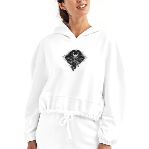 Crescent Moth - Women’s Cropped Hoodie