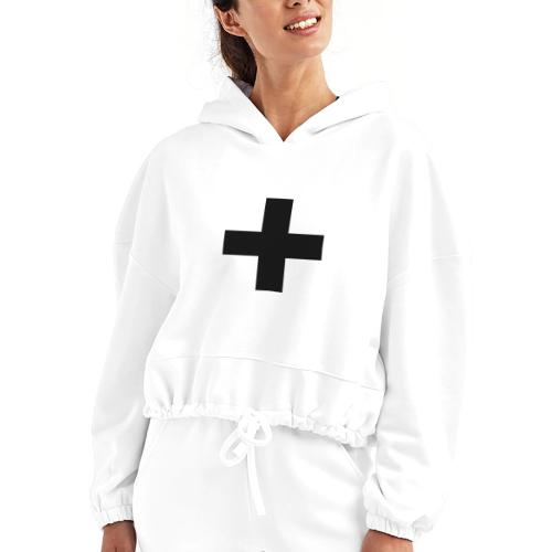 PLUS NO PERMISSION. LIGHT THE LEGACY - Women’s Cropped Hoodie