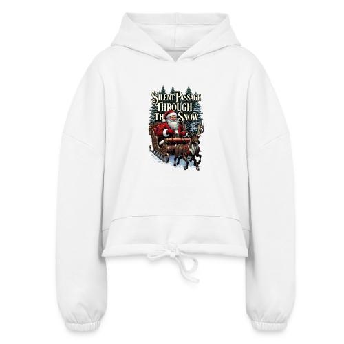 Nostalgic Santa T-Shirt - Women’s Cropped Hoodie