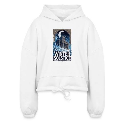 Winter Solstice Temple T-Shirt - Women’s Cropped Hoodie
