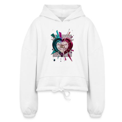 Sealed with a Kiss-Off T-Shirt - Women’s Cropped Hoodie