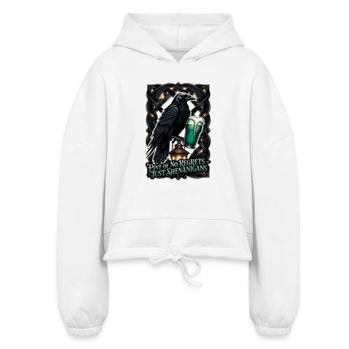 Sarcastic Raven Shenanigans Tee - Women’s Cropped Hoodie