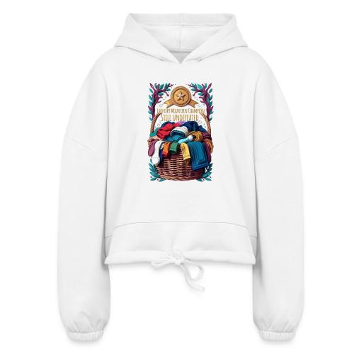 Laundry Mountain Champion Tee | Still Undefeated - Women’s Cropped Hoodie