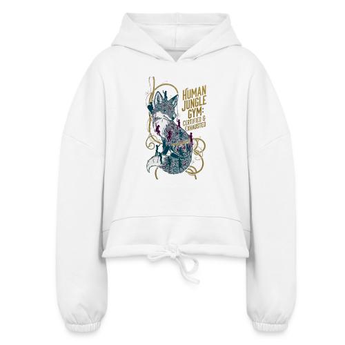 Human Jungle Gym Fox Tee - Women’s Cropped Hoodie