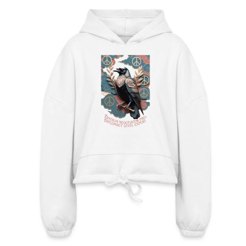 Raven Tantrum Mediator T Shirt - Women’s Cropped Hoodie