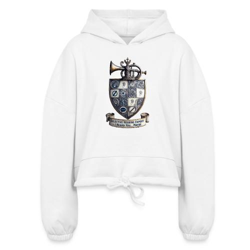 Selective Hearing Expert Crest T Shirt - Women’s Cropped Hoodie