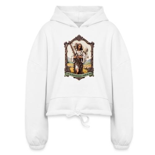 I Am The Good Shepherd T Shirt, Christian Gift - Women’s Cropped Hoodie