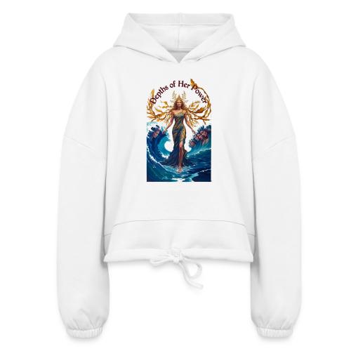 Women’s Day Tidal Sovereign T Shirt, Gift for Wife - Women’s Cropped Hoodie