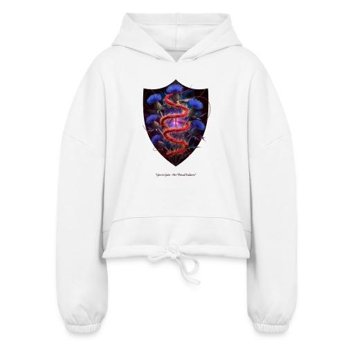 Women’s Day Crimson Thread Matriarch T Shirt, Gift - Women’s Cropped Hoodie