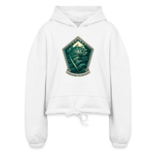 Easter Unfurl in Light Fern T Shirt, Spring Gift - Women’s Cropped Hoodie