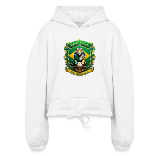 Brazil Jaguar Glory Tee, Brazilian Pride Gift - Women’s Cropped Hoodie