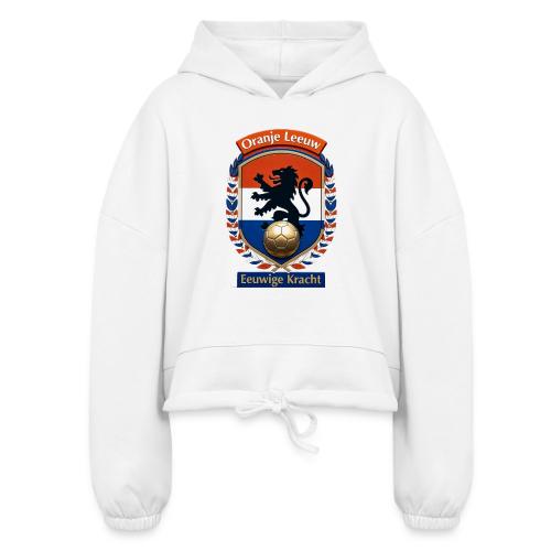 Netherlands Lion Premium T-Shirt, Dutch Flag Gift - Women’s Cropped Hoodie