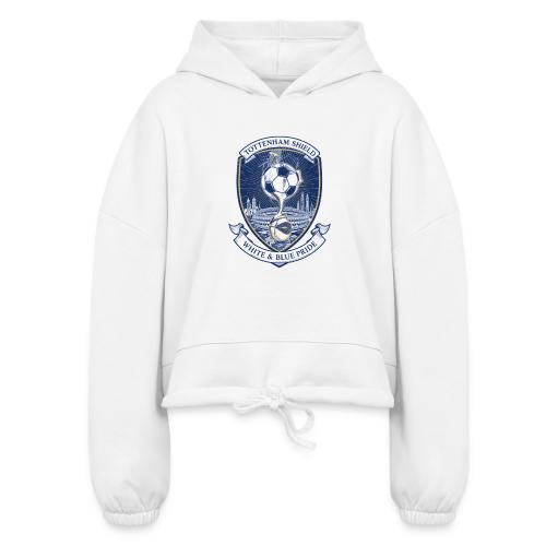 Iconic North London Soccer Emblem Art Print - Women’s Cropped Hoodie
